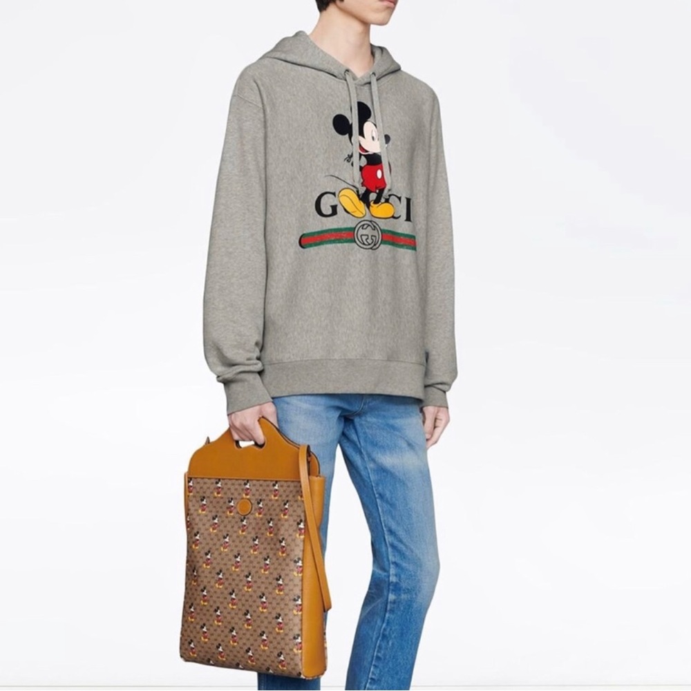 Authentic Gucci X Disney Mickey Logo Hoodie Size L/Large Oversized Unisex